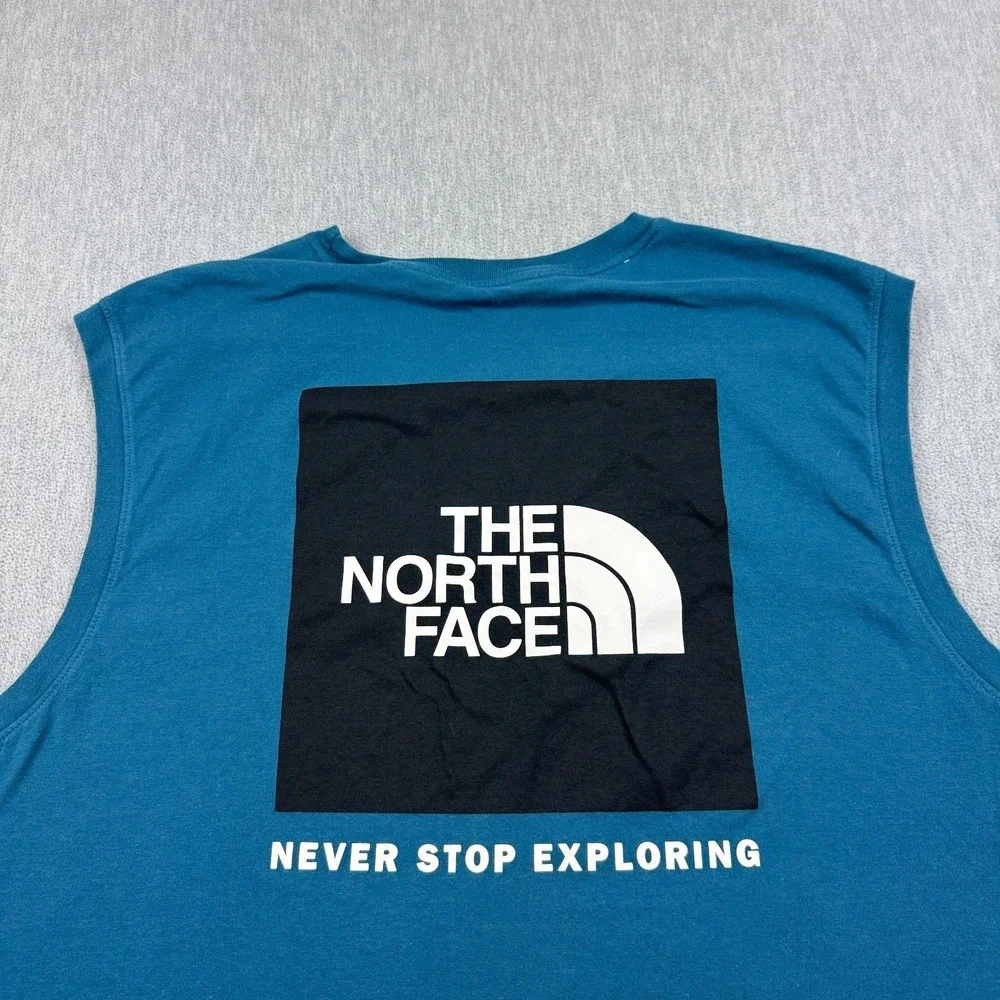 The North Face Tank Mens Large Blue Running Trail‎ Hiking Athletic Workout Gym